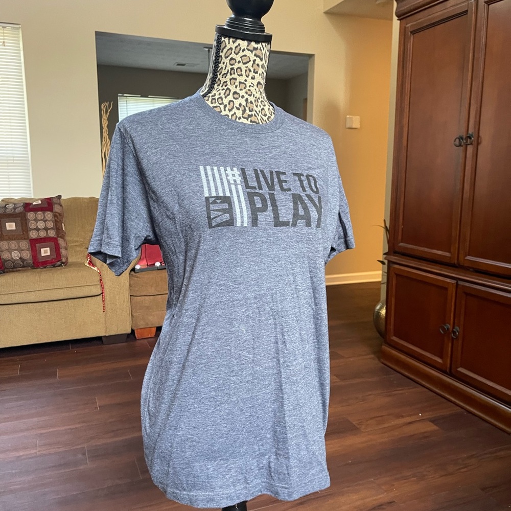 Live to Play Gray T-Shirt